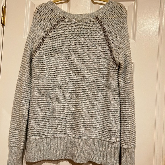 Anthropologie Sleeping on Snow Pastel Blue Knit Sweater with Crystals - Picture 3 of 4